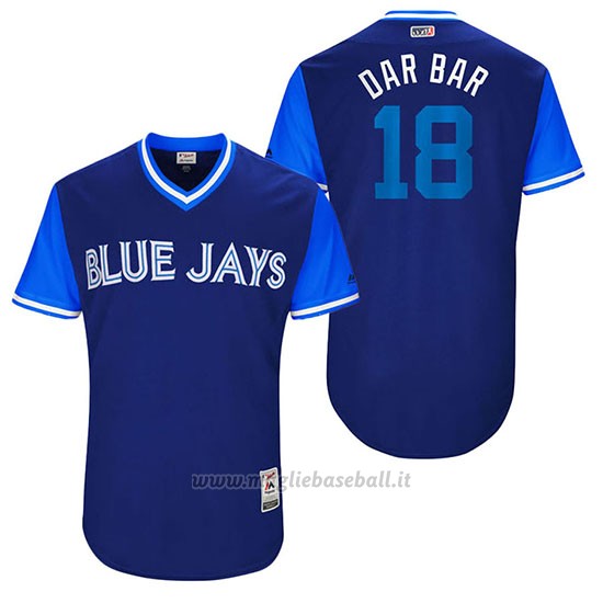 Maglia Baseball Uomo Toronto Blue Jays 2017 Little League World Series Darwin Barney Royal